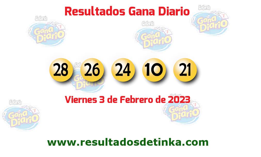 Resultados último sorteo de Gana Diario