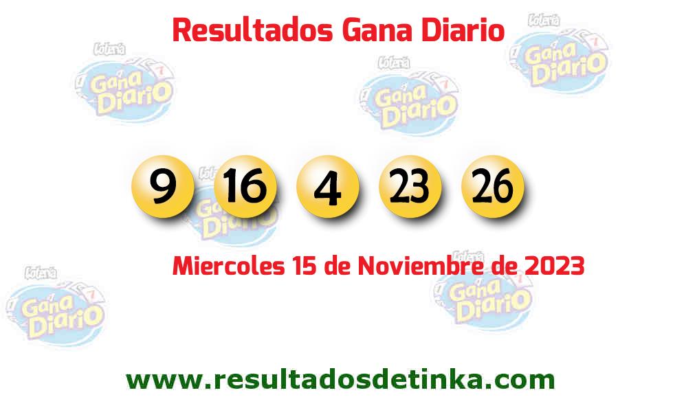 Resultados último sorteo de Gana Diario