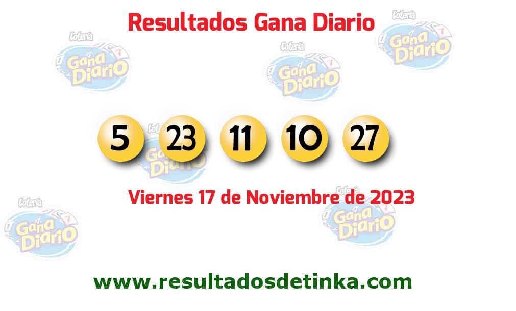 Resultados último sorteo de Gana Diario