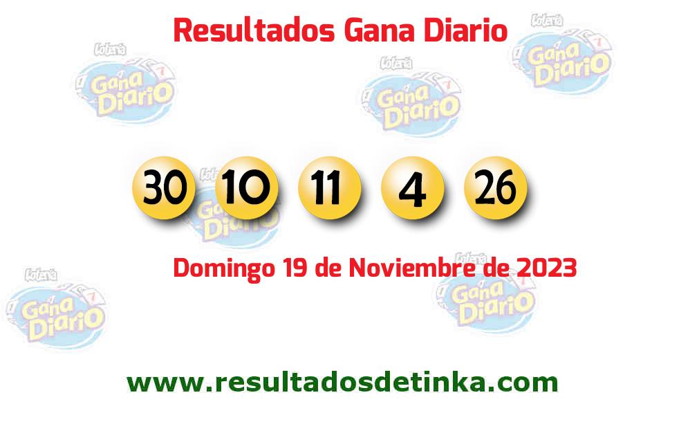 Resultados último sorteo de Gana Diario