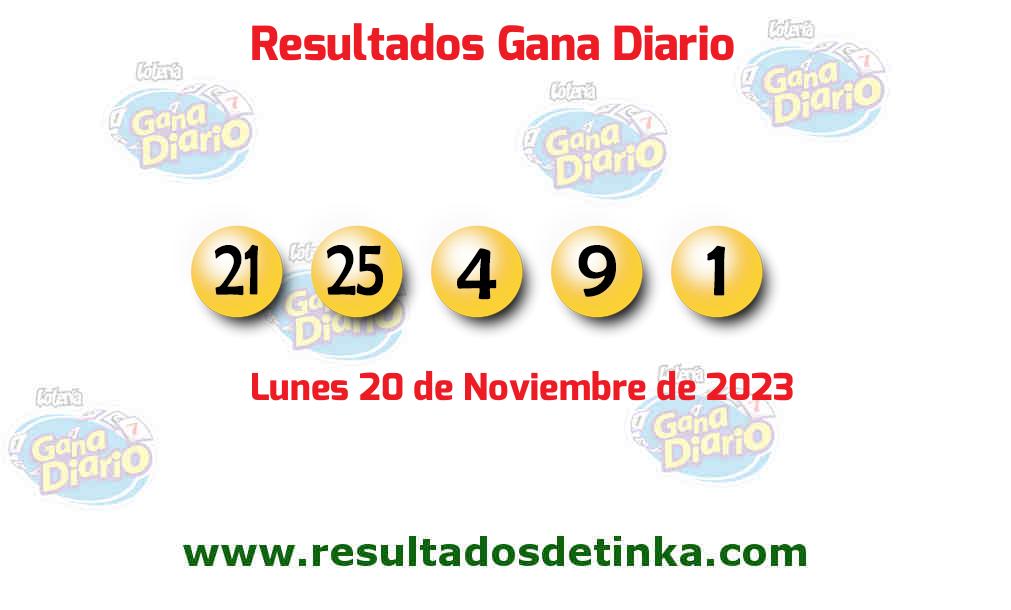 Resultados último sorteo de Gana Diario