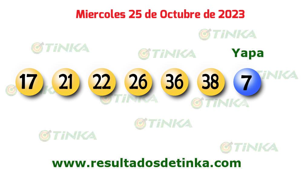 Resultados último sorteo de Tinka