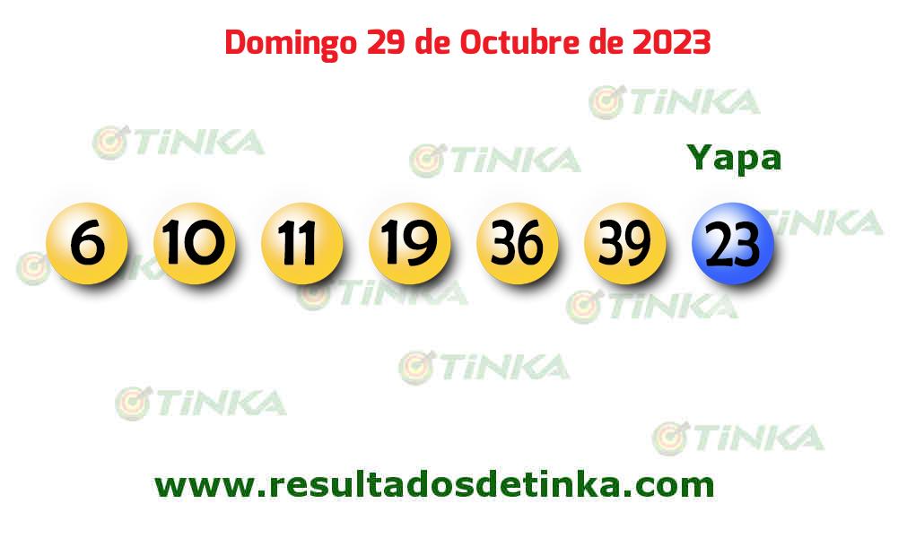Resultados último sorteo de Tinka