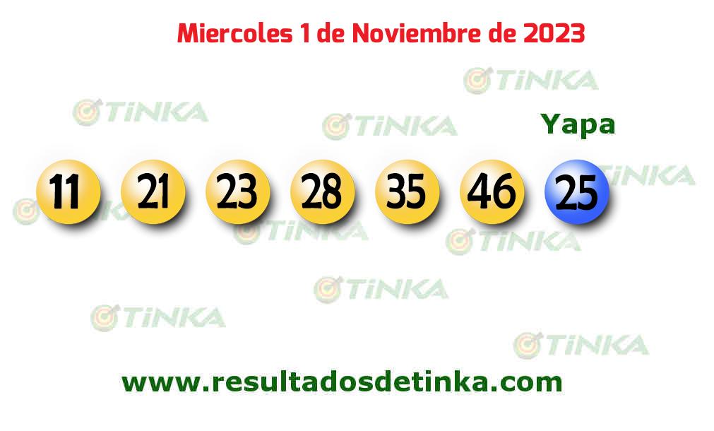 Resultados último sorteo de Tinka