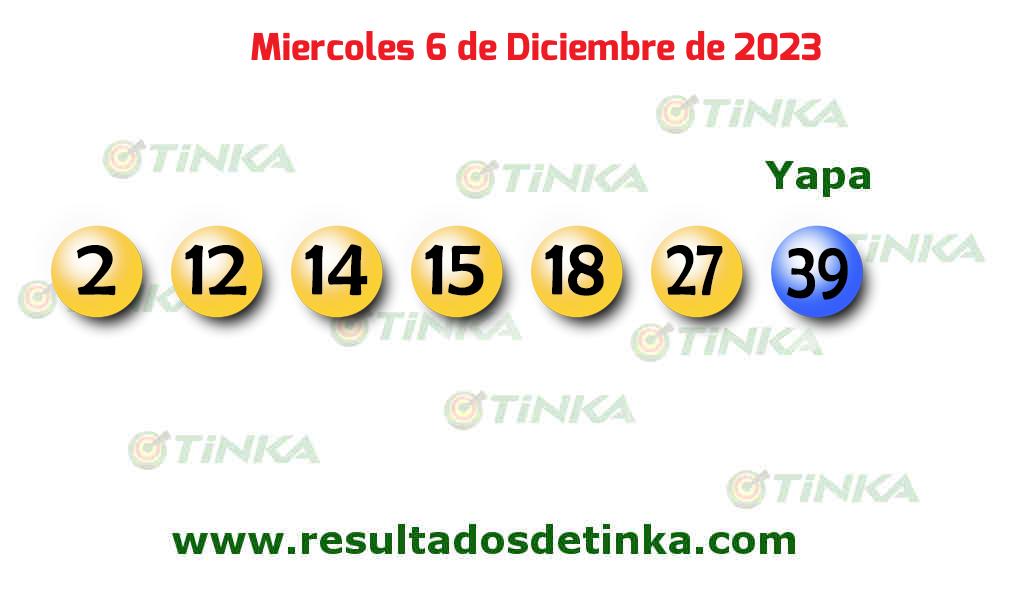 Resultados último sorteo de Tinka